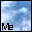 Pixelated blue sky background with black text reading 'Me', 'Medi', and 'Medina' across six in a