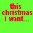 Green background with red pixelated text reading 'this christmas i want.. JUNK...' and partially visible additional text below.