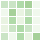small square in varying shades of green and white arranged in a uniform pattern