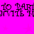 A bright pink background with repeating pixelated text reading 'to Paris to Paris' and 'service service' in black, with faint star shapes visible behind the text.