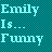 A teal pixelated background displays two side-by-side text-based animations with cyan, white, blue, and pink lettering.