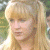 A pixelated image of a person with long blonde hair and bangs, next to green text reading 'Original Icons .com' on a dark background.