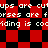 Red and black checkered pattern with repeated white text reading 'ups are cutups are c', 'orses are forses are f', 'iding is cociding is co' across multiple