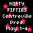 Pixelated text and pink stars on a black background, repeated in two with identical content