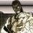 Two pixelated figures in martial arts uniforms pose side-by-side against a blurred background with horizontal stripes.