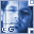Blue-toned pixelated image with light and dark blue gradients, featuring partial white text 'EG' at bottom left in