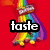 A static image of a rainbow-colored hand with text overlays on red background.