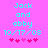 Pixelated cyan text on bright pink background with two identical heart below, showing slight animation difference in heart positions