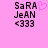 Pixelated text and symbols on a pink background with a single animated heart symbol.