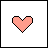 A 5x5 contact sheet of pixelated heart animation frames showing a broken heart transforming into a cracked, then fully shattered state with text overlays.