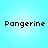 Four identical pixelated text displays of 'Pangerine' on a light blue gradient background, arranged in a