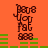 Orange background with brown pixelated text 'Pave You Pat 888' and green horizontal bars shifting position across frames.