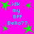 Bright pink background with green star shapes and cyan text reading "idk my BFF Bella??" arranged in a pattern
