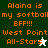 Pixelated orange text on green and white backgrounds with a white star and green star icon variation.