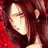A 48x48 pixel buddy icon featuring a close-up of an anime-style character with long red hair and closed eyes on the left, paired with stylized text reading "Anime IM" above "com" on a black background to the right.