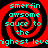 Four identical red and black spiral patterns with cyan text reading "smerfin awsome sauce to the highest level" arranged in a