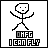Pixel art stick figure with changing arm poses and mouth expressions beneath "OHFG I CAN FLY" text on white background.