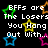 Pixelated text and star symbols on black background with green, orange, yellow, blue, and pink stars.
