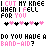 A 4-frame animated contact sheet showing pixelated text and heart symbols with alternating black and pink hearts in a repeating pattern across frames.
