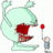 A pixelated icon shows a light green figure with large ears holding a red object, while a smaller figure holds a red ball on a stick.