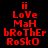Red pixelated text on black background arranged in vertical with varying letter casing and spacing