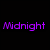 Six distinct display text and images: purple "Midnight" on black, white "Sky" on cyan, black "Jumpers" on magenta, a brown horse head on green, white "Midders" on lime, and a horse jumping over a fence on a field