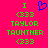 A static pixel art image with a bright pink background, green text, and a blue heart symbol.
