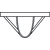 Pixelated grayscale icon of a V-shaped structure with a horizontal bar and checkered side elements.