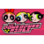 A 50x50 pixel animated contact sheet showing two frames of a Powerpuff Girls-themed buddy icon with three cartoon characters on the left and "Original Icons .com" text on the right.