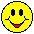 Yellow circular pixel art faces with black eyes and mouths, some showing red tongues or cracked features against a gray background.