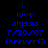 three and three displays blue text on a black background with red highlight boxes moving