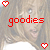 Pixelated image of a person with light brown hair and a white top, overlaid with red text and heart symbols in a