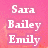 Pixelated text on a pink background with orange gradient accents, showing names and an acronym.