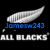 A static buddy icon featuring a silver fern, rugby ball with text, and white bird silhouette on black background.