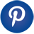 Blue circular icon with white stylized 'P' symbol in center, rendered in pixelated style with visible dithering on edges.