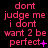 A static image displays pink text on a black background with multiple variations of punctuation and symbols at the end of each line.