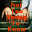 A static image shows a person with light brown hair holding a green object, overlaid with red text reading "Not Too Young To Know To Find Our Way." The background is dark with green and white elements.