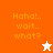 Pixelated text and star icons on orange, peach, and white backgrounds with animated color changes.
