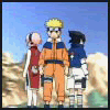 Six show anime characters in various groupings with distinct clothing and backgrounds