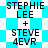 Two side-by-side display identical text over changing backgrounds; left has a blue-and-white checkerboard, right has a blue-and-white starburst pattern