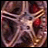 Pixelated static image with abstract shapes in brown, red, and beige tones forming a central figure-like structure.