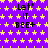 Purple background with yellow stars, repeated text "Let IT BEE+" in black pixelated font across the image.