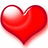 Three red heart icons with glossy shading and dark outlines arranged in a , one partially obscured by gray overlay