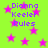 Bright green background with scattered pink stars and purple text reading "Dionna Keeler Rules" in multiple locations.