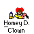 Pixel art of a character with red pigtails and yellow shirt holding a pink object, surrounded by smaller figures on gray background.