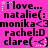 Pixelated text and emoticons on a bright pink background with repeated patterns of names and symbols.