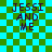 Green and cyan checkered background with 'JESSI AND ME' text in dark purple, four identical static frames with one frame showing a faint overlay