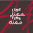 Animated sequence of text and symbols on a dark red background with diagonal streaks, showing progressive changes in lettering and color.