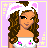 Pixel art contact sheet of an animated Easter-themed buddy icon featuring a cartoon woman with bunny ears and floral dress across multiple frames showing facial expressions, body parts, and text.