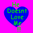Four identical blue heart-shaped icons with green text "He Doesn't Love Me !!!" on a bright pink background, arranged in a